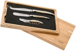 Laguiole En Aubrac Set De Cuchillos Para Vino Y Queso 3-unidades Cuerno, SFV99PCIH -Cuchillo De Cocina AUSFV99PCIH 04 laguiole en aubrac ausfv99pcih 04