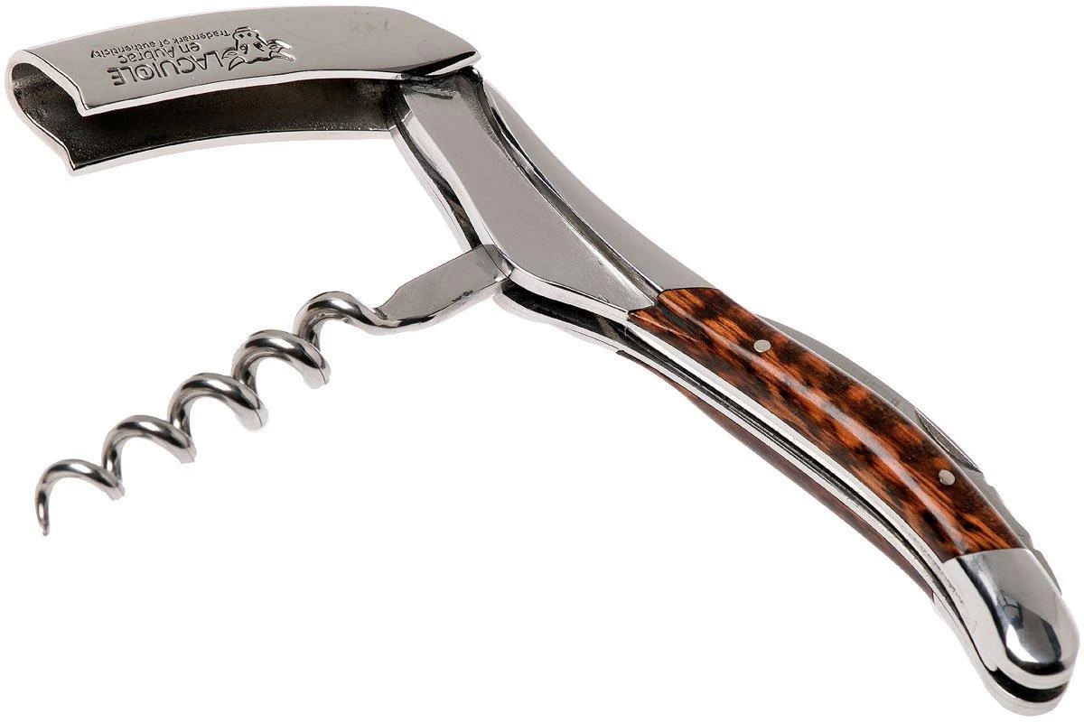 Laguiole En Aubrac Sacacorchos De Camarero De Madera De Serpiente Pulido, SOM99AMI-LSI1 4 Laguiole En Aubrac Sacacorchos De Camarero De Madera De Serpiente Pulido, SOM99AMI-LSI1 - Imagen 2