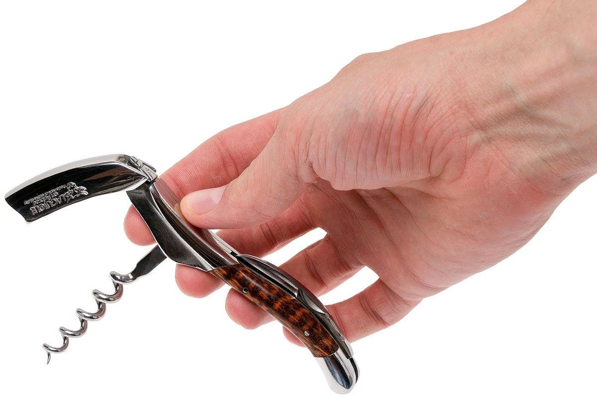 Laguiole En Aubrac Sacacorchos De Camarero De Madera De Serpiente Pulido, SOM99AMI-LSI1 6 Laguiole En Aubrac Sacacorchos De Camarero De Madera De Serpiente Pulido, SOM99AMI-LSI1 - Imagen 4