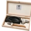 Claude Dozorme Laguiole Set Para Ostras De Madera De Olivo -Cuchillo De Cocina CD2 60 062 89 01 claude dozorme cd2 60 062 89 01