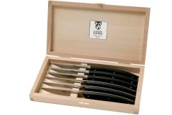 Claude Dozorme Le Thiers Juego De Cuchillos Para Carne 6-piezas, Negro Mate -Cuchillo De Cocina CD2 90 001 90M 06 claude dozorme