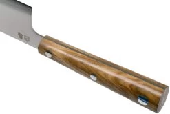 Due Cigni Hakucho Santoku 16.5 Cm, Madera De Olivo -Cuchillo De Cocina DG2C505OL 04 due cigni