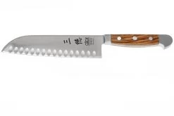 Güde Alpha Olive Santoku Con Borde Granton, X546/18