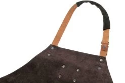 Knivesandtools Delantal De Cuero Utah Choco 82cm -Cuchillo De Cocina KNSA340152 82 03 knivesandtools schort knsa340152 82 03