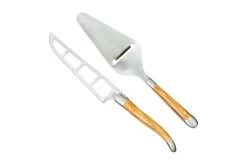 Forge De Laguiole CPMOIN Juego De Queso, Madera De Olivo