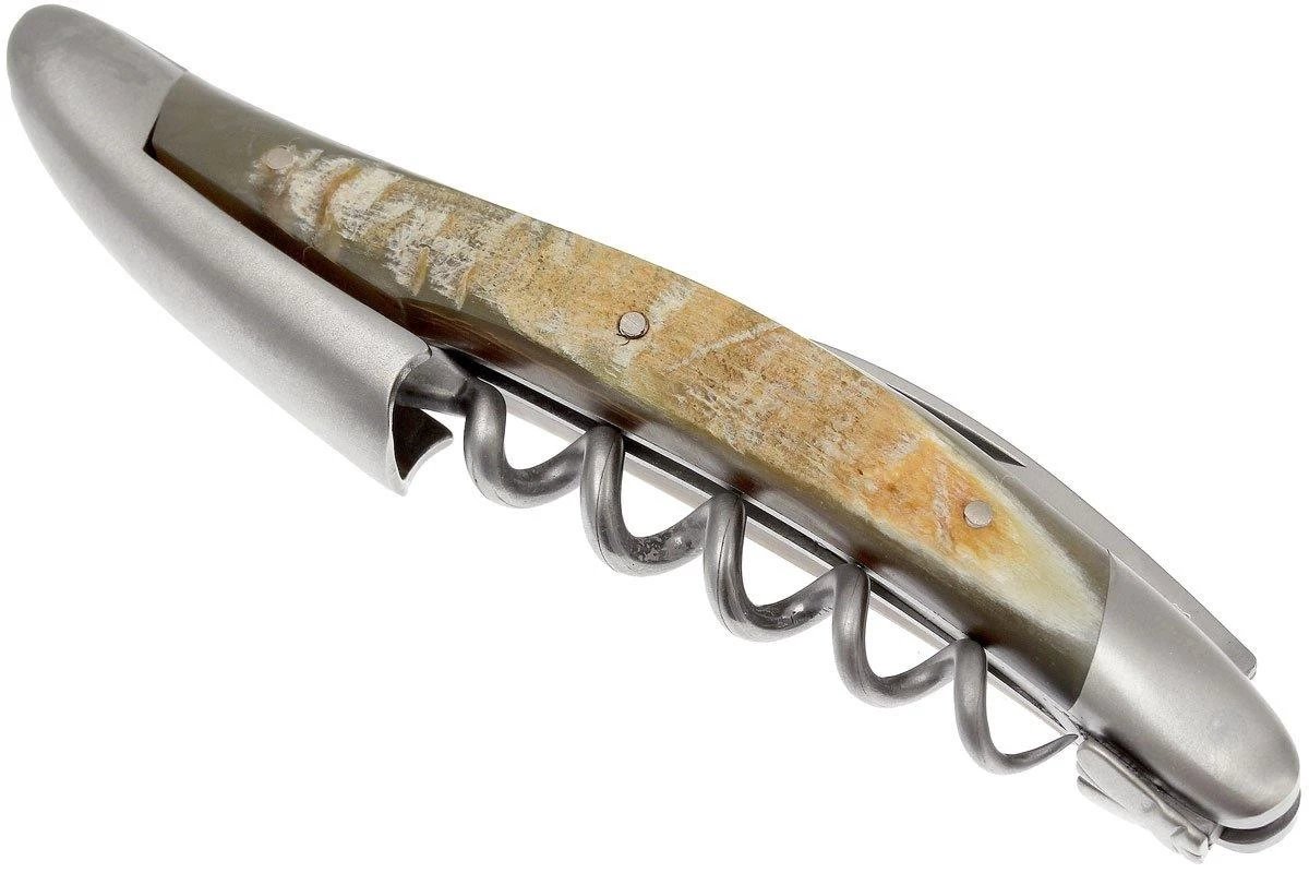Forge Laguiole SOM1CASAT, Sacacorchos De Camarero Mate , Cuerno De Vaca Y Madera De Aubrac 3 Forge Laguiole SOM1CASAT, Sacacorchos De Camarero Mate , Cuerno De Vaca Y Madera De Aubrac