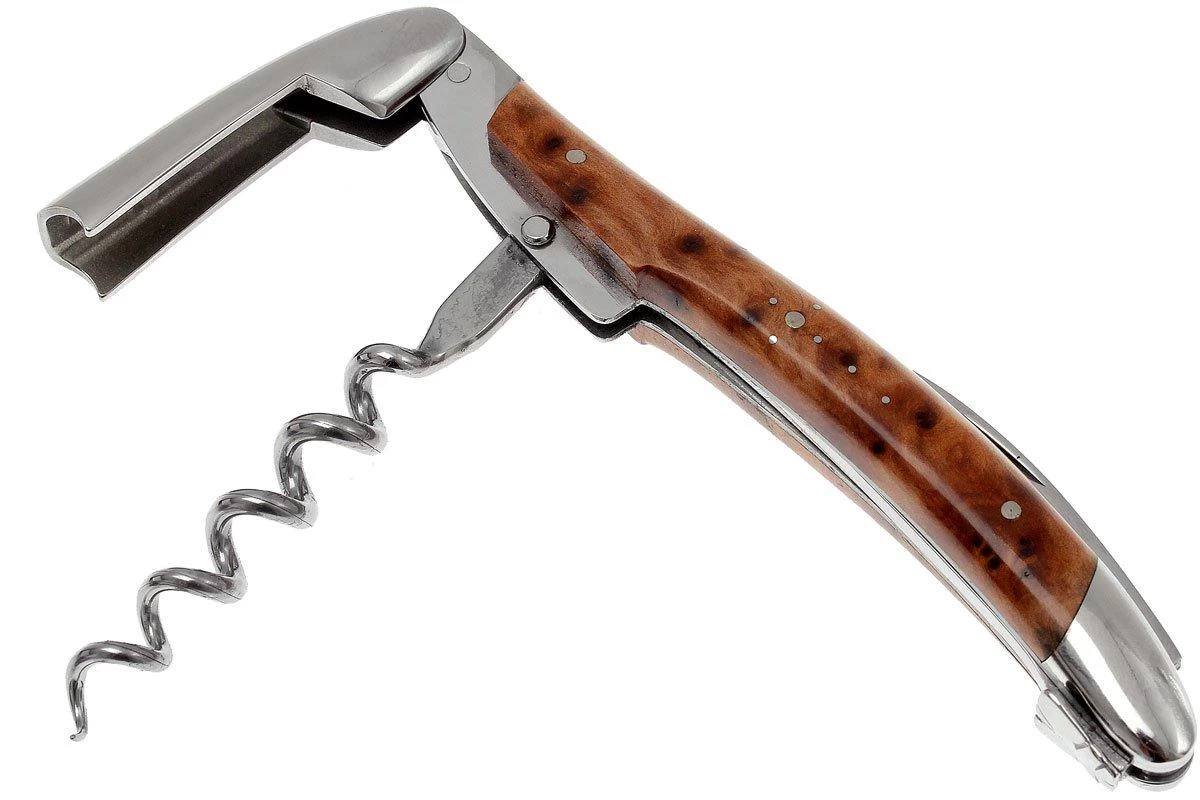 Forge Laguiole SOM1THBRI, Sacacorchos De Camarero Pulido, Madera De Tuya 4 Forge Laguiole SOM1THBRI, Sacacorchos De Camarero Pulido, Madera De Tuya - Imagen 2