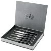 Forge Laguiole Set De 6 Juego De Cuchillos Para Carne, Cuerno Negro, T62MINBN -Cuchillo De Cocina LAT62MINBN 01 forge de laguiole