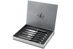 Forge Laguiole Set De 6 Juego De Cuchillos Para Carne, Cuerno Negro, T62MINBN