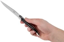 Forge Laguiole Set De 6 Juego De Cuchillos Para Carne, Cuerno Negro, T62MINBN -Cuchillo De Cocina LAT62MINBN 08 forge de laguiole