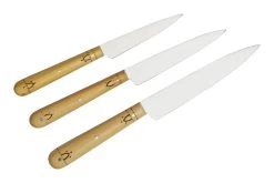 Nontron Traditional Set Of 3 Kitchen Knives, T3OFRBU Juego De Cuchillos De 3 Piezas -Cuchillo De Cocina NNT3OFRBU 03 nontron