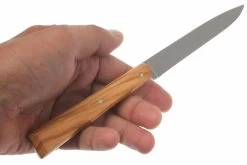 Opinel T001515, Cuchillo Para Carne, Esprit Sud, Madera De Olivo -Cuchillo De Cocina OPT001515 05 opinel tafelmesset esprit sud olijf opt001515 d4