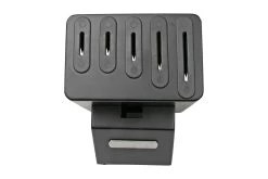 Lion Sabatier Moscou 668280 Bloque De Cuchillos Con Afiladores De Cerámica, Negro -Cuchillo De Cocina SA668280 05 lionsabatier