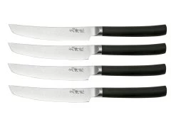 Shizu Hamono Takumi SS-1170-4, Juego De Cuchillos Para Carne 4 Piezas, Acero Damasco, 12,5 Cm