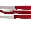 Victorinox SwissClassic Cuchillo De Verduras Rojo, Set De 3, 6.7111.31 -Cuchillo De Cocina VT6 7111 31 01 victorinox vt6 7111 31 01