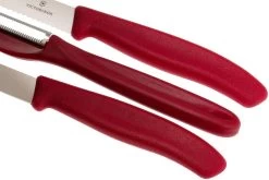 Victorinox SwissClassic Cuchillo De Verduras Rojo, Set De 3, 6.7111.31 -Cuchillo De Cocina VT6 7111 31 04 victorinox vt6 7111 31 04