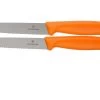 Victorinox SwissClassic Dentado/liso Cuchillo De Verduras Naranja 10 Cm, Set De 2 VT6-7796-L9B