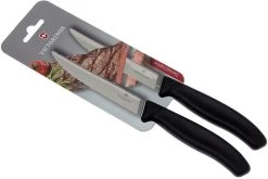 Victorinox SwissClassic Cuchillo Para Carne/-pizza Negro, Set De 2, 6.7933.12B -Cuchillo De Cocina VT6 7933 12B 05 victorinox vt6 7933 12b 05