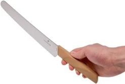 Victorinox Swiss Modern Cuchillo De Pan 22 Cm, Madera De Nogal -Cuchillo De Cocina VT6 9070 22WG 08 victorinox vt6 9070 22wg 08