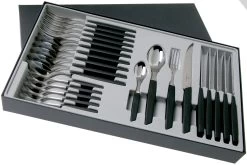 Victorinox Swiss Modern 6.9093.12W.24, Set De Cubiertos De 24 Piezas Con Cuchillo Para Carne, Negro -Cuchillo De Cocina VT6 9093 12W 24 02 victorinox