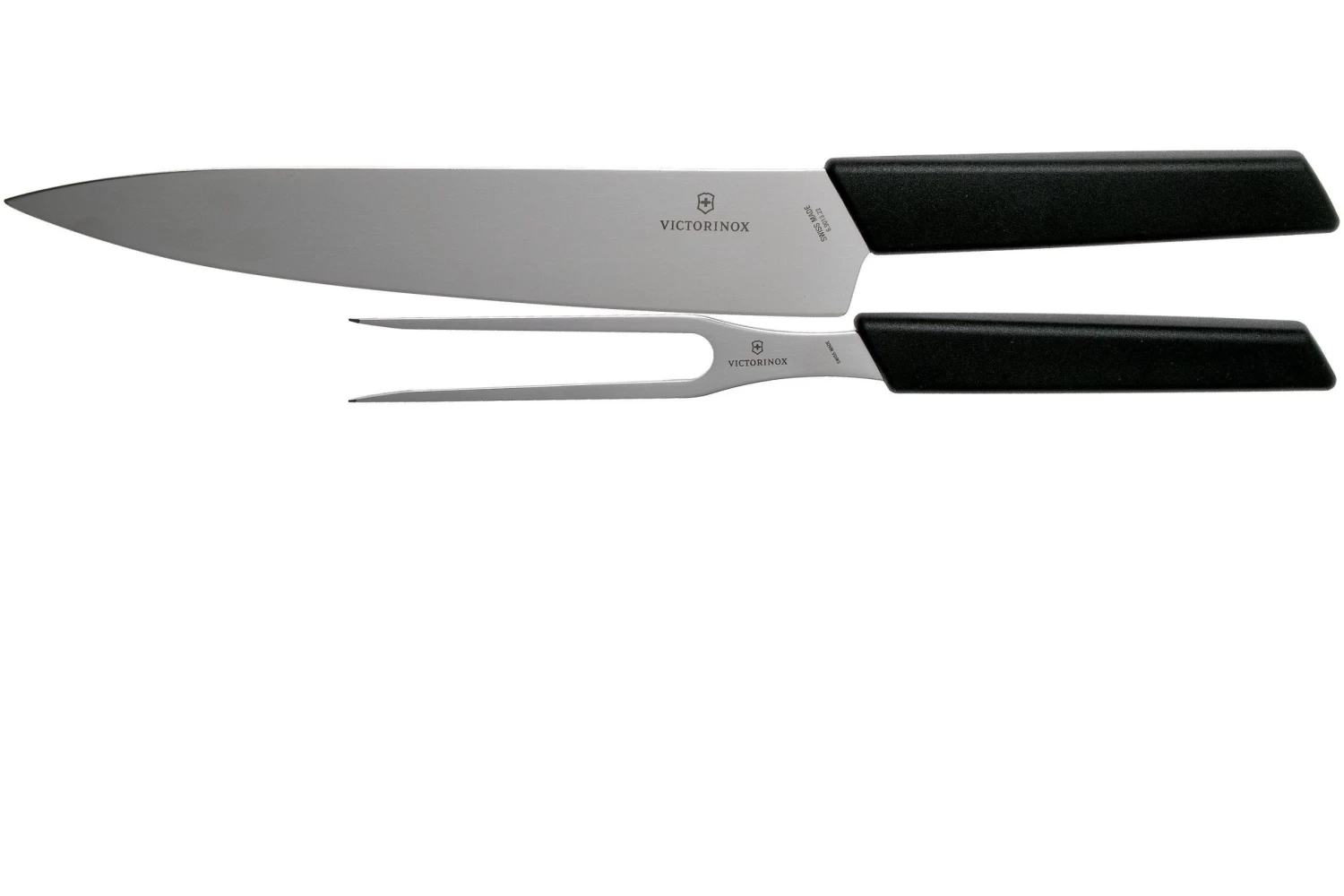 Victorinox Swiss Modern Cuchillo Para Trinchar Y Tenedor Para Carne, Negro 3 Victorinox Swiss Modern Cuchillo Para Trinchar Y Tenedor Para Carne, Negro