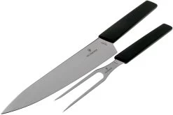Victorinox Swiss Modern Cuchillo Para Trinchar Y Tenedor Para Carne, Negro 8 Victorinox Swiss Modern Cuchillo Para Trinchar Y Tenedor Para Carne, Negro -Cuchillo De Cocina VT6 9093 21G 03 victorinox
